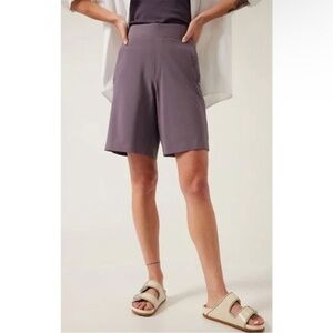 Athleta Brooklyn Bermuda 9” Shorts Purple